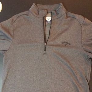 Grey Callaway Golf 1/4 Zip Pullover